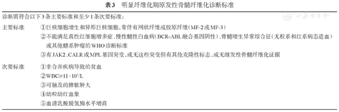 2019版原发性骨髓纤维化诊断与治疗中国指南(上)