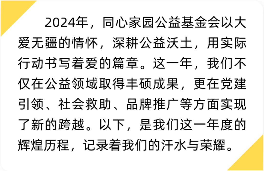 年度回顾 | 共筑中国梦，同心健康行——同心家园公益基金会2024公益纪实录