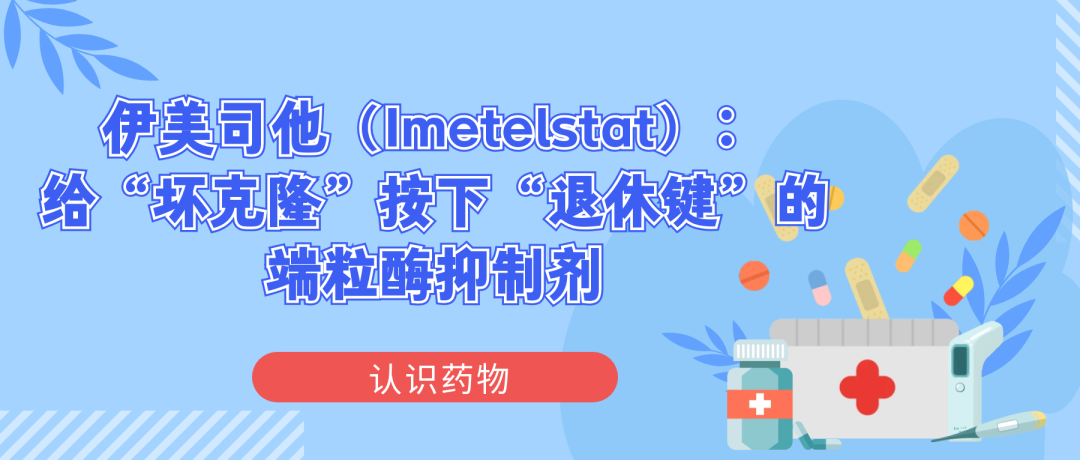 认识药物 | 伊美司他（Imetelstat）：给“坏克隆”按下“退休键”的端粒酶抑制剂