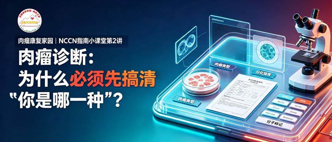 NCCN指南小课堂第2讲 | 肉瘤诊断:为什么必须先搞清“你是哪一种”?