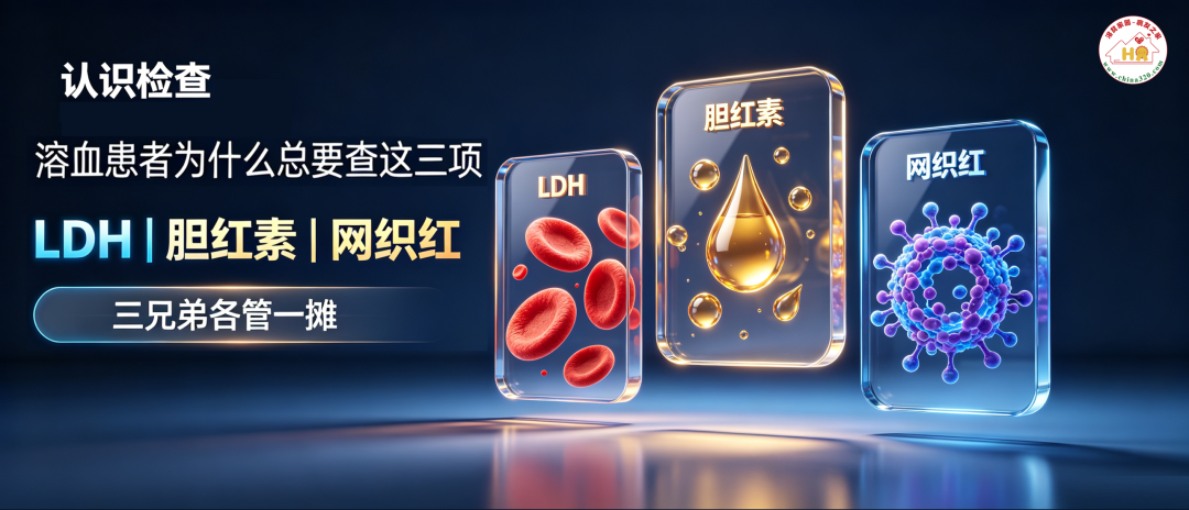 认识检查 | 为什么溶血患者总要查LDH、胆红素和网织红？三兄弟各管一摊