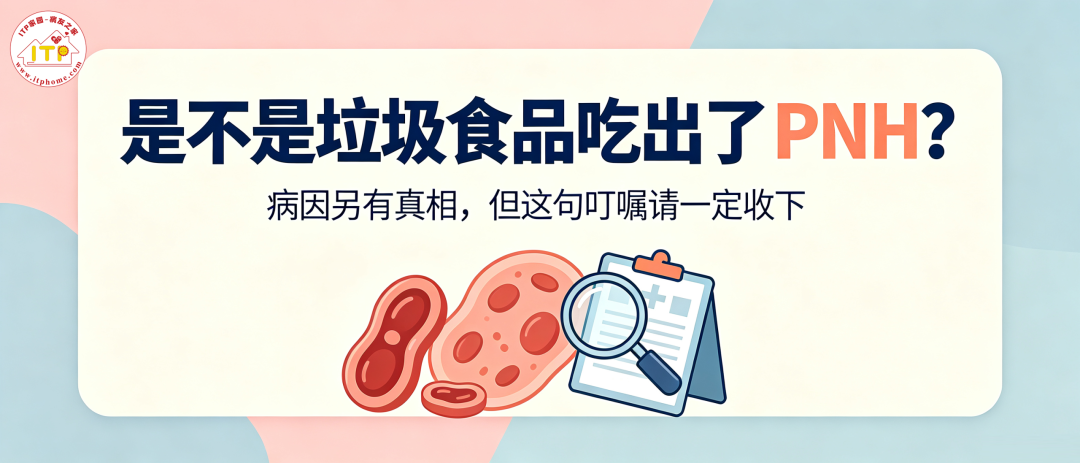 科普时间 | “是不是垃圾食品吃出了PNH?”病因另有真相,但这句叮嘱请一定收下