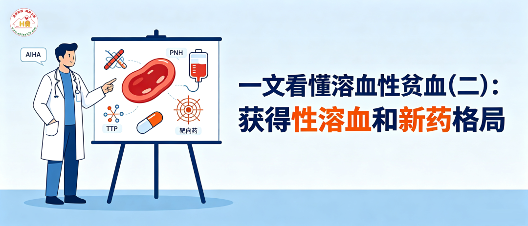 认识疾病 | 一文看懂溶血性贫血（二）：获得性溶血和新药格局