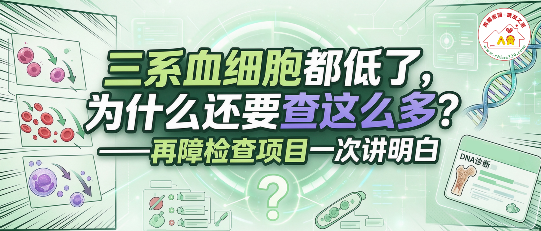 科普时间 | 三系血细胞都低了，为什么还要查这么多？——再障检查项目一次讲明白