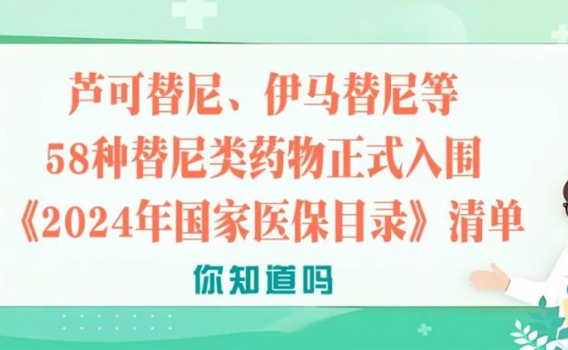 你知道吗 | 芦可替尼、伊马替尼等58种替尼类药物正式入围《2024年国家医保目录》清单
