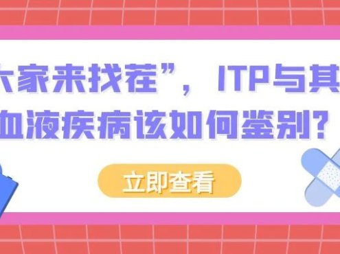 认识疾病 | “大家来找茬”，ITP与其他血液疾病该如何鉴别？