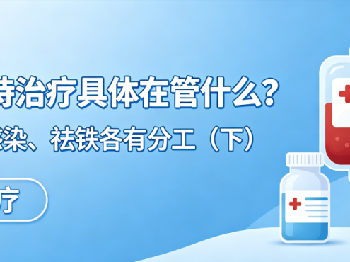 认识治疗 | MDS支持治疗具体在管什么?输血、抗感染、祛铁各有分工(下)